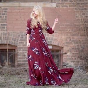 Chicwish Asymmetrical Hem Blogger Maxi Dress